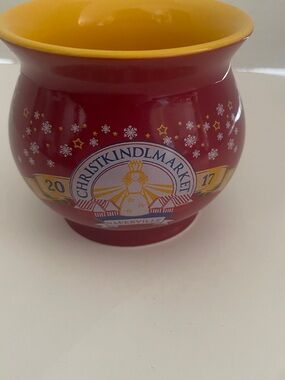 Christkindlmarket 🎄🎄Naperville, IL 2017 Red & Yellow Festive Mug